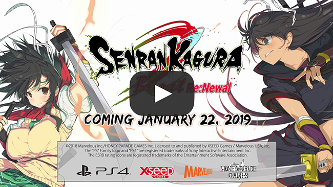 SENRAN KAGURA Burst Re:Newal Available Today on PC and PS4